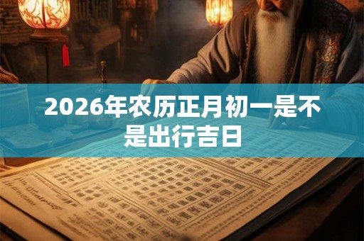 2026年农历正月初一是不是出行吉日