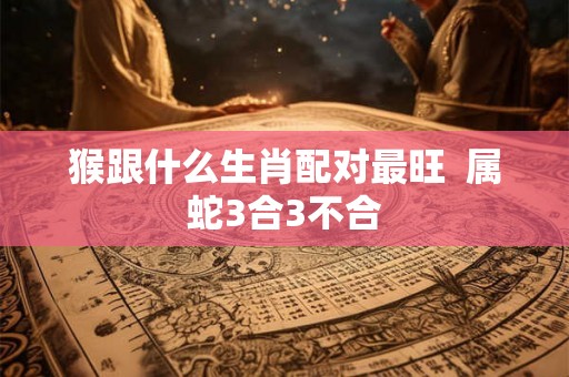 猴跟什么生肖配对最旺  属蛇3合3不合