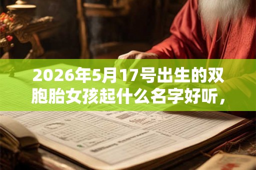 2026年5月17号出生的双胞胎女孩起什么名字好听，五行属什么？