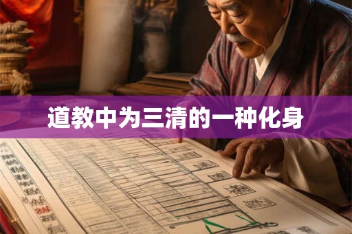 道教中为三清的一种化身 道教中为三清的一种化身