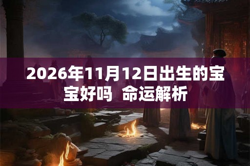 2026年11月12日出生的宝宝好吗  命运解析