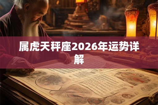 属虎天秤座2026年运势详解 属虎天秤座2026年运势详解