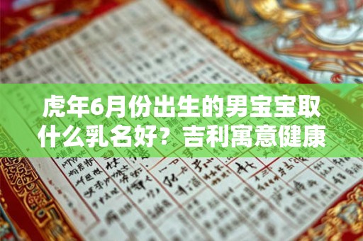 虎年6月份出生的男宝宝取什么乳名好？吉利寓意健康的小名推荐！