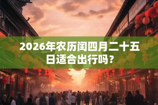 2026年农历闰四月二十五日适合出行吗？