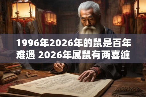 1996年2026年的鼠是百年难遇 2026年属鼠有两喜缠身
