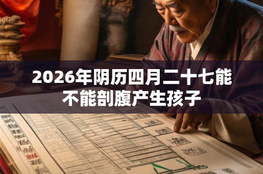 2026年阴历四月二十七能不能剖腹产生孩子