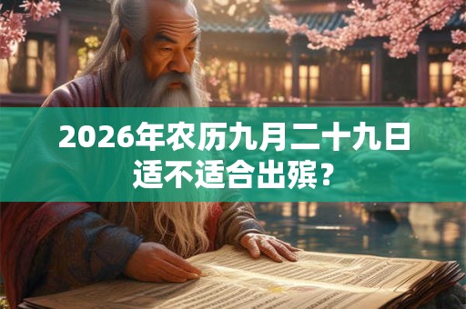 2026年农历九月二十九日适不适合出殡? 2026年农历九月二十九日适不适合出殡?