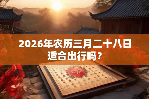 2026年农历三月二十八日适合出行吗？
