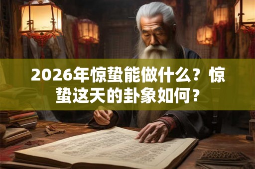 2026年惊蛰能做什么?惊蛰这天的卦象如何? 2026年惊蛰能做什么?惊蛰这天的卦象如何?