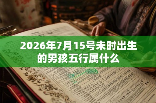 2026年7月15号未时出生的男孩五行属什么