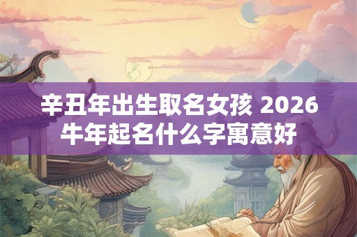 辛丑年出生取名女孩 2026牛年起名什么字寓意好