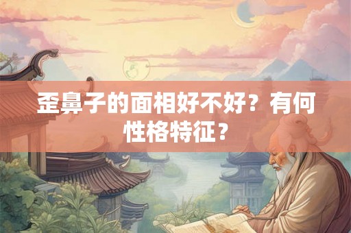 歪鼻子的面相好不好？有何性格特征？