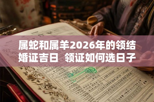 属蛇和属羊2026年的领结婚证吉日  领证如何选日子