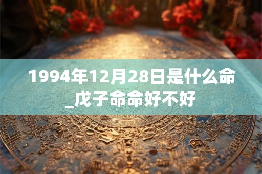 1994年12月28日是什么命_戊子命命好不好 1994年12月28日是什么命_戊子命命好不好