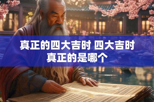 真正的四大吉时 四大吉时真正的是哪个