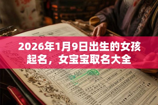 2026年1月9日出生的女孩起名，女宝宝取名大全