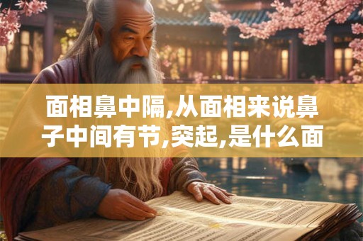 面相鼻中隔,从面相来说鼻子中间有节,突起,是什么面相？