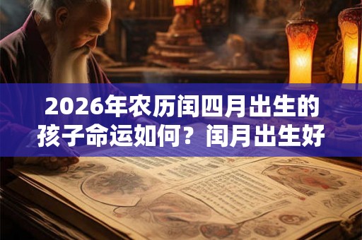 2026年农历闰四月出生的孩子命运如何？闰月出生好不好？