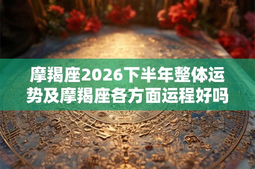 摩羯座2026下半年整体运势及摩羯座各方面运程好吗 摩羯座2026下半年整体运势及摩羯座各方面运程好吗