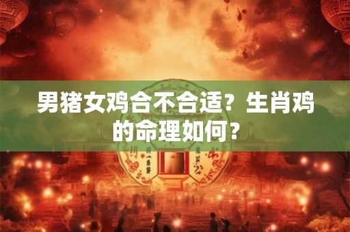 男猪女鸡合不合适？生肖鸡的命理如何？