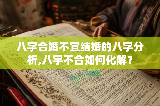 八字合婚不宜结婚的八字分析,八字不合如何化解? 八字合婚不宜结婚的八字分析,八字不合如何化解?