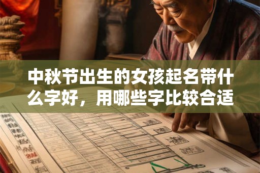 中秋节出生的女孩起名带什么字好，用哪些字比较合适