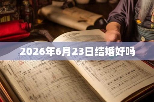 2026年6月23日结婚好吗
