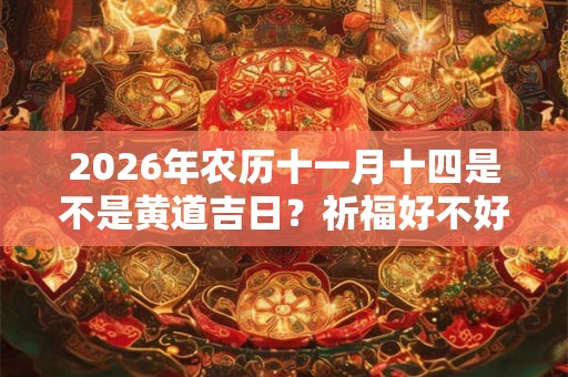 2026年农历十一月十四是不是黄道吉日?祈福好不好? 2026年农历十一月十四是不是黄道吉日?祈福好不好?
