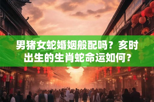 男猪女蛇婚姻般配吗？亥时出生的生肖蛇命运如何？