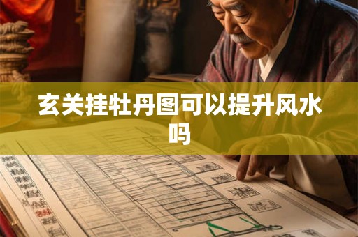 玄关挂牡丹图可以提升风水吗