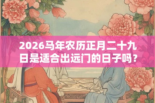2026马年农历正月二十九日是适合出远门的日子吗？