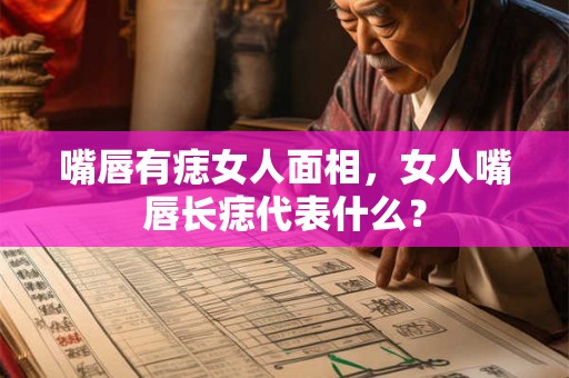 嘴唇有痣女人面相，女人嘴唇长痣代表什么？