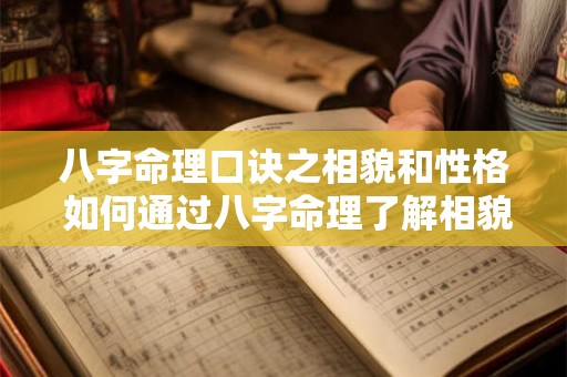 八字命理口诀之相貌和性格 如何通过八字命理了解相貌和性格