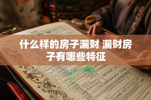 什么样的房子漏财 漏财房子有哪些特征