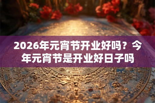 2026年元宵节开业好吗？今年元宵节是开业好日子吗