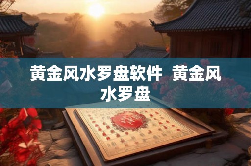 黄金风水罗盘软件  黄金风水罗盘