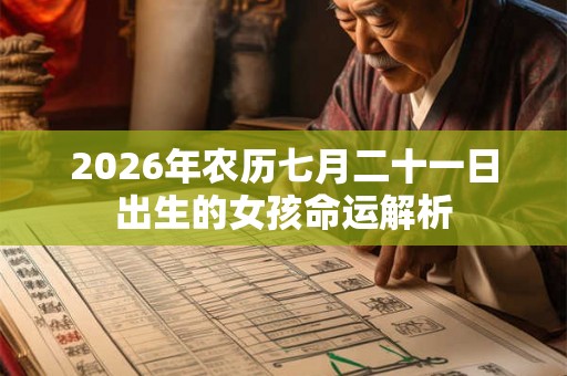 2026年农历七月二十一日出生的女孩命运解析