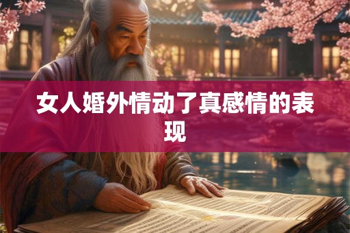 女人婚外情动了真感情的表现 女人婚外情动了真感情的表现