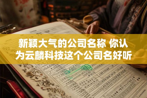 新颖大气的公司名称 你认为云麟科技这个公司名好听吗