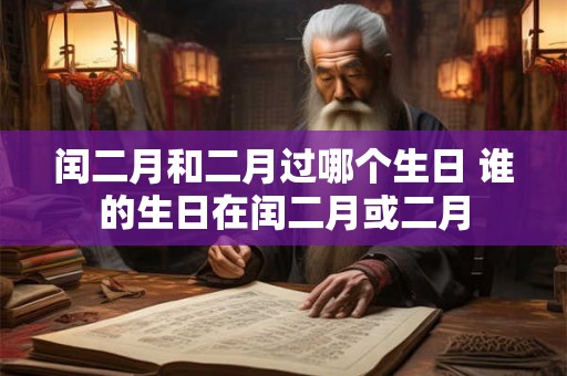 闰二月和二月过哪个生日 谁的生日在闰二月或二月