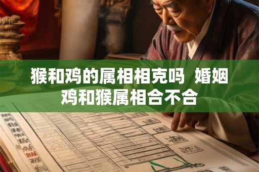 猴和鸡的属相相克吗  婚姻鸡和猴属相合不合