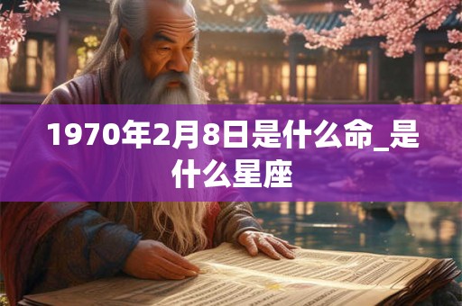 1970年2月8日是什么命_是什么星座
