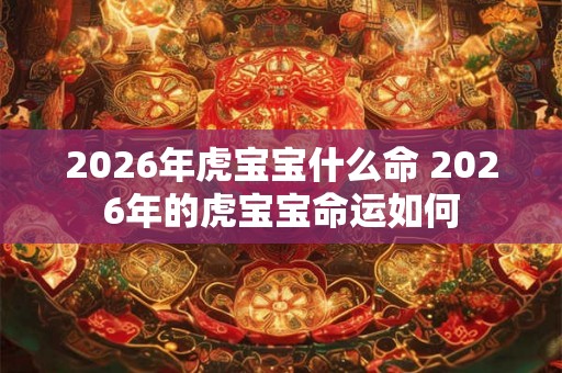 2026年虎宝宝什么命 2026年的虎宝宝命运如何