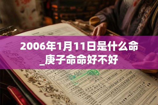 2006年1月11日是什么命_庚子命命好不好
