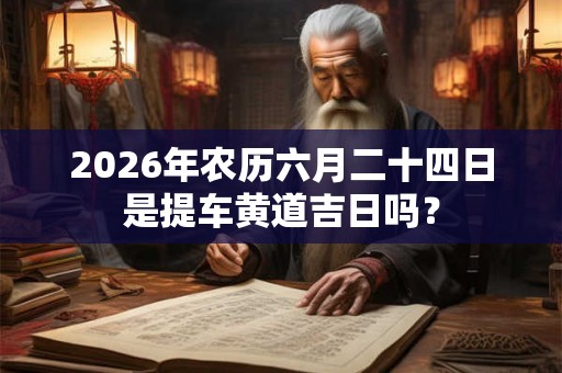 2026年农历六月二十四日是提车黄道吉日吗？