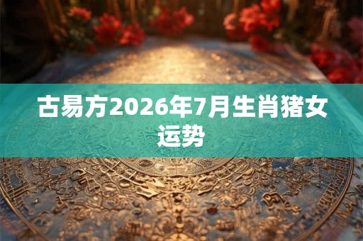 古易方2026年7月生肖猪女运势