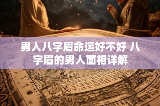 男人八字眉命运好不好 八字眉的男人面相详解
