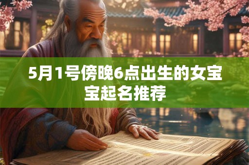 5月1号傍晚6点出生的女宝宝起名推荐