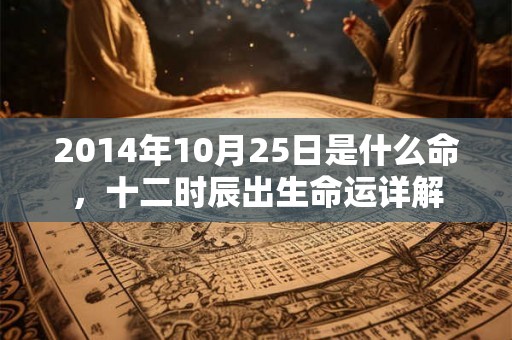 2014年10月25日是什么命,十二时辰出生命运详解 2014年10月25日是什么命,十二时辰出生命运详解