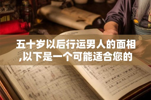 五十岁以后行运男人的面相,以下是一个可能适合您的和